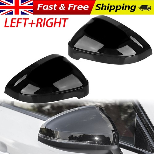 Gloss black wing mirror - 2x,