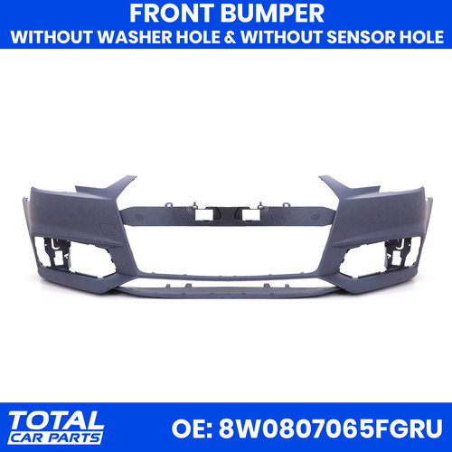 Front bumper without washer - front,