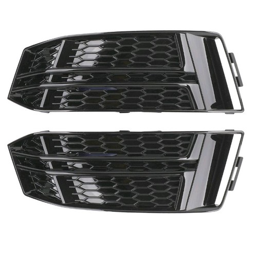 Black front fog light cover - black,