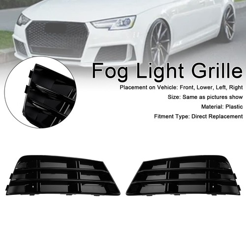 2pcs front fog - light, grill