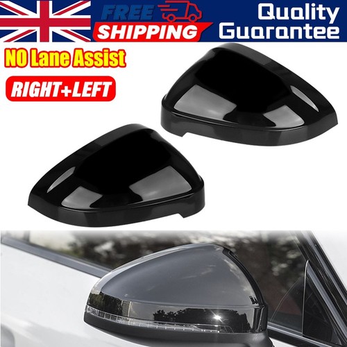 Gloss black wing mirror - 2x,