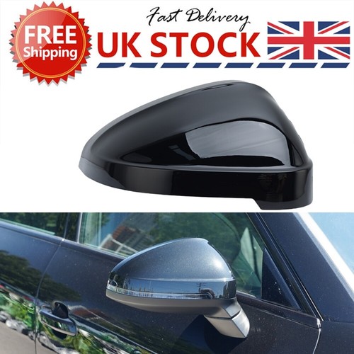 Black door wing mirror - mirror, cover